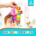 thumbnail image 4 of Podzly Mini Donkey Pinatas - 3-Pack for Cinco de Mayo, Fiestas, and Mexican-themed Events. Colorful Decorations for Birthdays, Graduations, Easter, and More! Fiesta Fun in Compact Size, 4 of 4