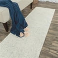 thumbnail image 3 of Alora Decor London 2'6" x 10' Solid Blue/Gray/Rust/Blue Hand-Tufted Area Rug, 3 of 3