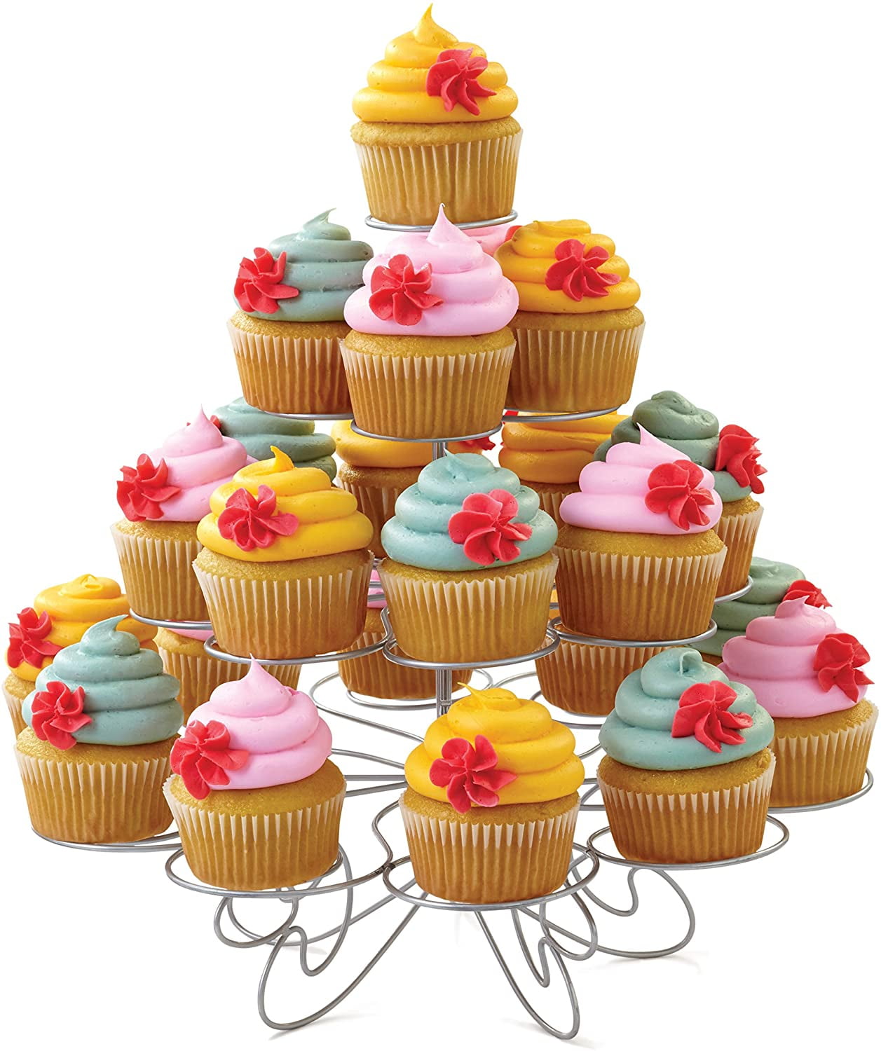 4 Tier Cupcake Stand Serve Up To 23 Delicious Homemade Cupcakes Space Saver 