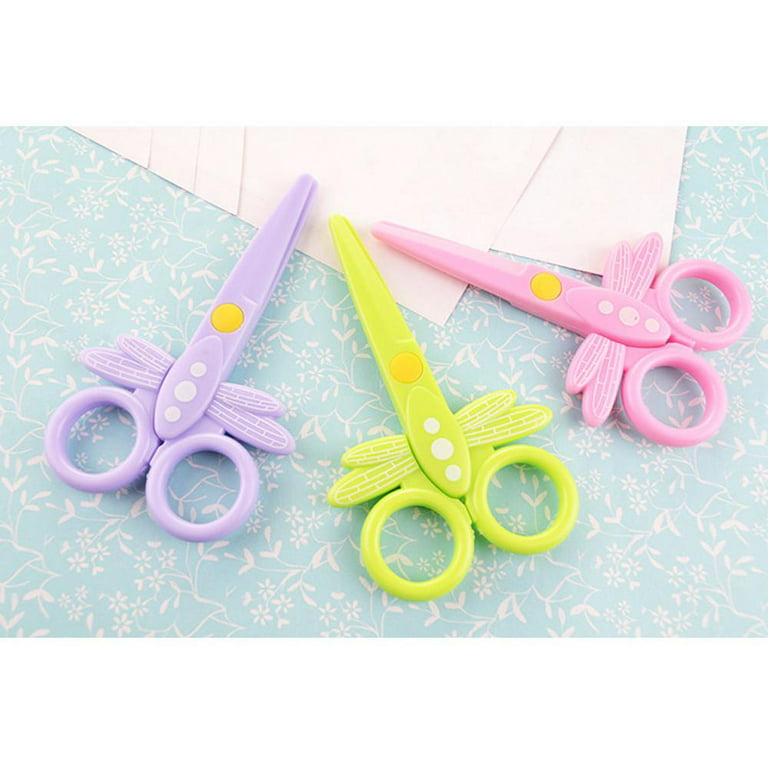 Plastic Safety Scissors Toddlers Training Scissors Paper Cutter For Kids  Children Diy Art Crafttoddlers Training Very Well - Scissors - AliExpress