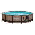 thumbnail image 3 of Summer Waves Natural Teak Elite 14' x 36" Frame Above Ground Swimming Pool, 3 of 7