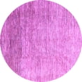thumbnail image 1 of Ahgly Company Indoor Round Oriental Purple Modern Area Rugs, 5' Round, 1 of 4