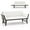 White, variant on Costway Outdoor Convertible Sofa Daybed with Adjustable Armrests Removable Cushions White