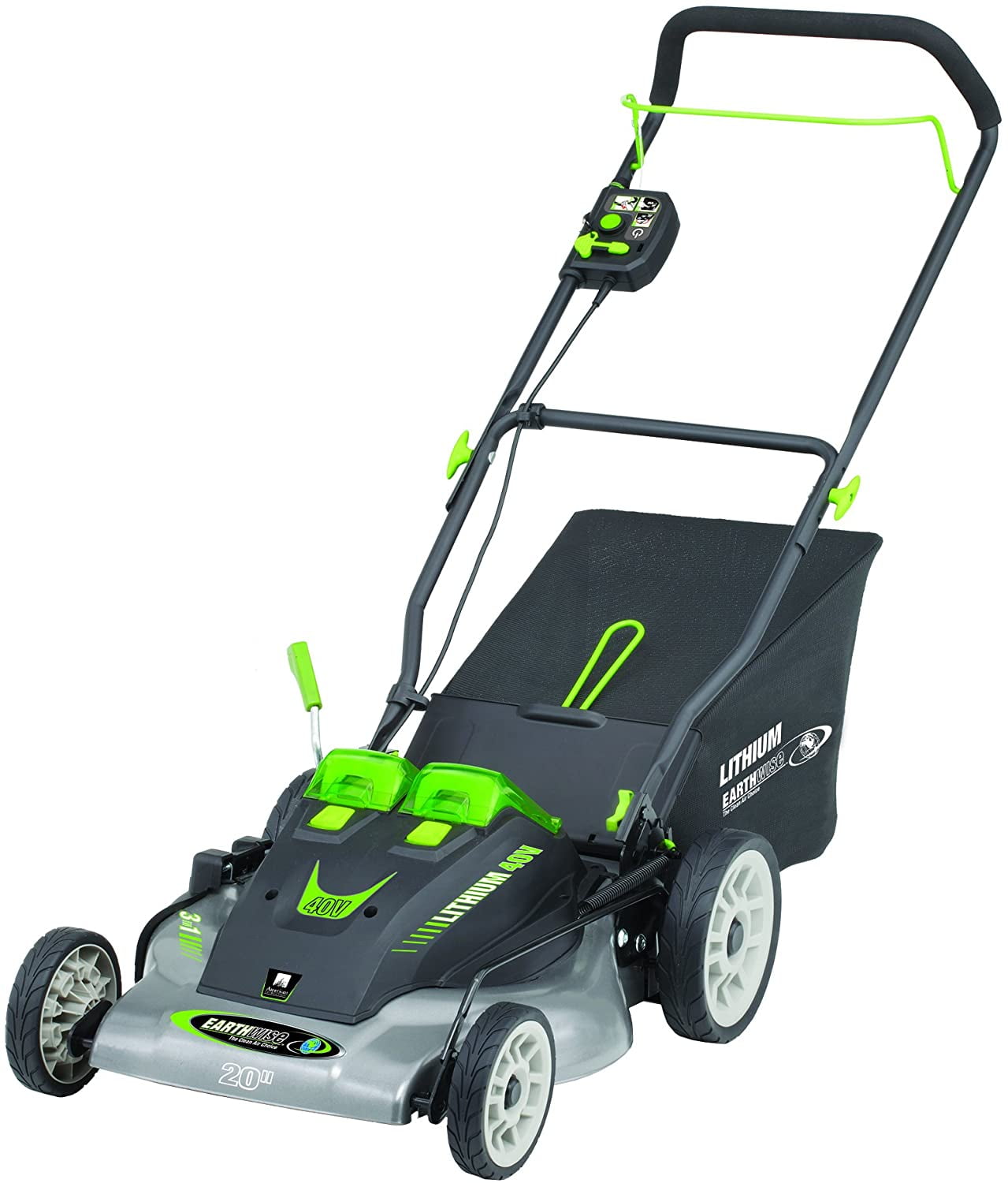 Mower Company Earthwise 16 Reel Mower Grass Catcher Electric Reel Mower  EARTHWISE 1816-16EW 16-Inch 5-BLADES NO-GAS, image size:1279x1500