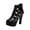 Black, variant on OAVQHLG3B Sandals for Women Under $10 Women Fashion Shoes Hollow Roman Style Leaky Toe Shoes Snake Print Color Matching Ultra-high Heel Women Sandals
