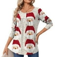 thumbnail image 2 of Winter Saving Talove Long Sleeve Shirts for Women Funny Graphic Sweatshirt Fall Fashion Must Haves Loose Tunic Tops Casual 2025 Womens Tops Trendy Casual Christmas Shirts, 2 of 5