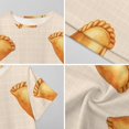 thumbnail image 6 of Golden Pastries Pattern Background Women Nightgown Sleepwear Short Sleeves For Vacations Travels Nightgowns Women's Pajamas, 6 of 7