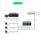 thumbnail image 5 of 6X 4 Puertos Gigabit POE Extender 100/1000M Network Switch Extender IEEE802.3Af/At Plug&Play para PoE Switch NVR IP Camera AP, 5 of 5