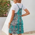 thumbnail image 3 of WILLBEST Vestido Lino Falda Con Tirantes Estilo Vacaciones Estampado Playa Verano Para Mujer 869, 3 of 3