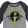 thumbnail image 3 of Nightmare Before Christmas - Ghouled Vibes - Summertime - Toddler And Youth Raglan Graphic T-Shirt, 3 of 5
