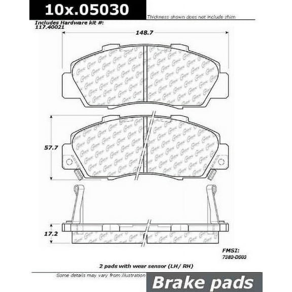 Centric Parts - Ceramic Pads