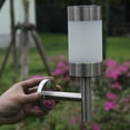 thumbnail image 4 of Xihbxyly Compras En Línea Aplique de Pared Solar Acero Inoxidable Exteriores, Resistente Al Agua, para Jardín, Patio, Balcón, Carretera Iluminada, Aplique de Pared Cilíndrico, Luz Led Solar para Porc, 4 of 6
