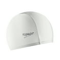 thumbnail image 1 of Speedo Bonnet de Bain Confort Unisexe Adulte Tissu - Blanc, Taille Unique, 1 of 1