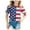 Blue, variant on Gubotare Kids USA Shirt Short Sleeve 250 Anniversary USA Girls' United States Patriotic T-Shirt with American Flag Crew Neck Short Sleeve (White,2-3 Years)