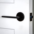 thumbnail image 5 of Viaggio Clobrz_Prv_234_Rh Circolo Right Handed Solid Brass Privacy Door Lever Set - Chrome, 5 of 7
