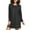 N1, variant on joogoo Black Women's Long Sleeve Nightgown Sleepwear L