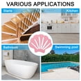 thumbnail image 5 of Uxcell 9 x 7cm Non Slip Bathtub Stickers Anti Slip Shower Cute Bathroom Floor 12Pcs Pink, 5 of 6