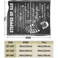 thumbnail image 3 of Stepped Up Dad Gifts Blanket to My Bonus Dad Father Daddy Throws Gifts for Fathers Day Birthday 60"x80" in, 3 of 6