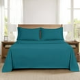 thumbnail image 4 of Mainstays Super Soft Brushed Microfiber Pillowcase Set, Dark Teal, Standard/Queen, 2 Piece, 4 of 7