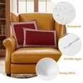thumbnail image 6 of Red Geometric Outdoor Pillow Covers 26x26 Set of 2,Waterproof Patio Throw Pillowcase Protectors,Country Farm Traditional Chinese Tile Decorative Pillow Shams Cushion Covers for Seat Bed Couch Sofa, 6 of 8