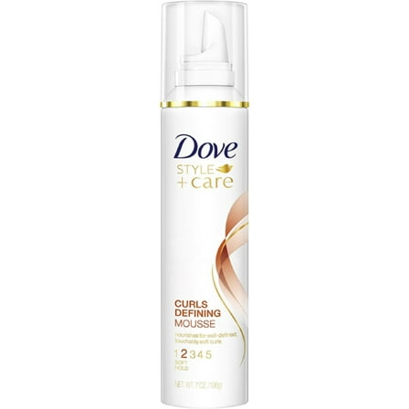 Dove STYLE care Curls Defining Mousse, Soft Hold 7 oz (Pack of 2)
