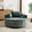 Polyester Green, variant on FFH 55" Round Swivel Chair, Modern Lounge Chair Reading Chair with 360° Rotating Base for Living Room, Bedroom, Chenille Beige