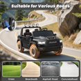 thumbnail image 6 of 24V 2 Seats Ride On Car for Kids, Licensed RAM RHO 1500 Powered Electric Car with 4 Wheels Spring Suspesion, Ride On Toy for 3-8 Year Boys & Girls with Remote Control, Horm, Siren, LED Lights, Black, 6 of 9