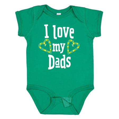 

Inktastic I Love My Dads- Hearts Gift Baby Boy or Baby Girl Bodysuit