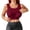 1# Deep Red, variant on Built-In Bra Design: Features an integrated padded bra structure that offers convenient everyday support and a smooth, layered look without needing additional innerwear White 2XL