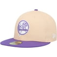 thumbnail image 3 of Men's New Era Peach/Purple New York Yankees Subway Series Side Patch 59FIFTY Fitted Hat, 3 of 6