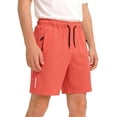 thumbnail image 5 of Boys Summer Shorts Drawstring Elastic Waist Solid Color Summer Casual Loose Sporty Pants Zipper Pockets (14-15Years, Red), 5 of 5