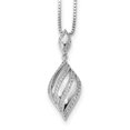 thumbnail image 2 of Sterling Silver & CZ Brilliant Embers Necklace 18 Inch, 2 of 3