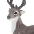 thumbnail image 3 of Simulación de alce navideño de peluche, reno navideño, juguete de varios tipos. Hombre gris sentado, 3 of 7