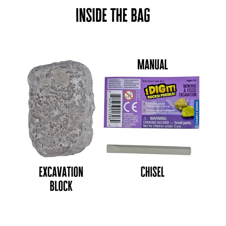 Thames & Kosmos Dig It! Rocks & Fossils Excavation Kit - Walmart.com