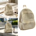 thumbnail image 2 of Universal Mesh Backpack Large Capacity Open Design Portable for Adults Outdoors Travel Leisure Shopping Beach E, 2 of 9