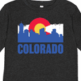 thumbnail image 4 of Inktastic Colorado Flag and Skyline Boys or Girls Long Sleeve Toddler T-Shirt, 4 of 5
