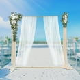 thumbnail image 3 of Wedding Arch Golden Backdrop Stand Background Decoration Set for Wedding/Ceremony/Party, 3 of 12