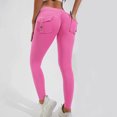 thumbnail image 2 of qolati Cargo Yoga Pants for Women Stretch Tapered Joggers Pants with Pockets High Waisted Workout Butt Lift Leggings Sweatpants, 2 of 3