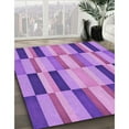 thumbnail image 2 of Ahgly Company Indoor Square Patterned Violet Purple Area Rugs, 5' Square, 2 of 6