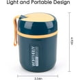 thumbnail image 3 of Insulated Food Jar For Adult with Foldable Spoon, 16oz Hot Food Container for Lunch For School Office Picnic Travel, 3 of 7