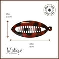 thumbnail image 5 of Motique Accessories Set of Two Tortoise 3.5 inch Mini Banana Clip Hair Clincher for Adult Females, 5 of 5