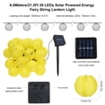thumbnail image 2 of Yeacher 6.5Meters/21.3Ft 30 LEDs Solar Powered Energy Fairy String Lantern Light Lawn Lamp with Constant, 2 of 8