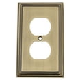 thumbnail image 1 of Nostalgic Warehouse 719740 Plaque de Commutation Déco avec Prise, Laiton Antique, 1 of 3