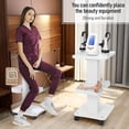thumbnail image 4 of Carrito de belleza Meifuly con ruedas, 4 niveles y 2 bandejas, 135 libras, 4 of 9