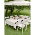 thumbnail image 5 of 54x80 Inch Outdoor Tablecloth with Umbrella Hole Zipper Rectangle Beige Rectangular Tablecloths Outside Waterproof Simple Gradient Ice Hockey Funny Sport Game Art Patio Table Cover for Picnic Party, 5 of 8