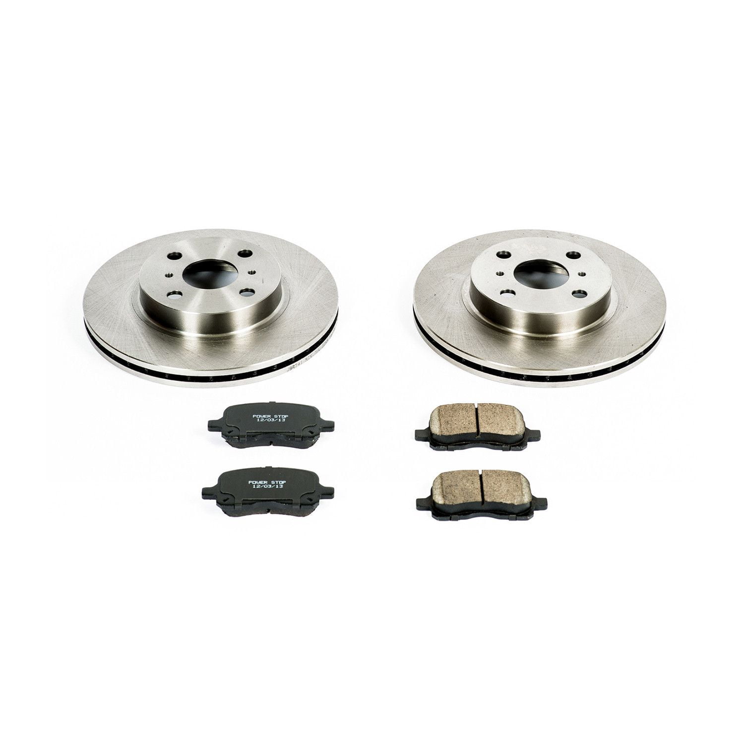 Power Stop Front Stock Replacement Brake Pad and Rotor Kit KOE1152