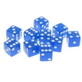 thumbnail image 2 of 10 Pcs Jeux de Table de Fête Numériques D6 16 mm Bleu, 2 of 9