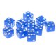 thumbnail image 2 of Juego de 10 piezas de dados D6 de seis caras para juegos de mesa Azul, 2 of 9