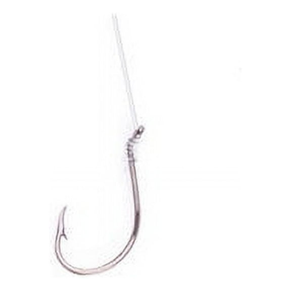 Lazer Sharp 9211H-5/0 Octopus Plain Shank Hook, Platinum Black, Size 5/0 Hook