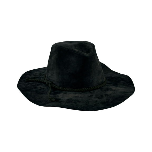 San Diego Hat Company Women's Faux Suede Braided Floppy Fedora - CTH8094 One Size